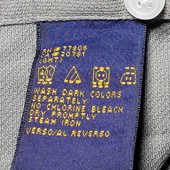 Tommy Hilfiger Golf Mens Army Green Button Up Shirt with Adios Logo Size XL - Picture 6 of 9